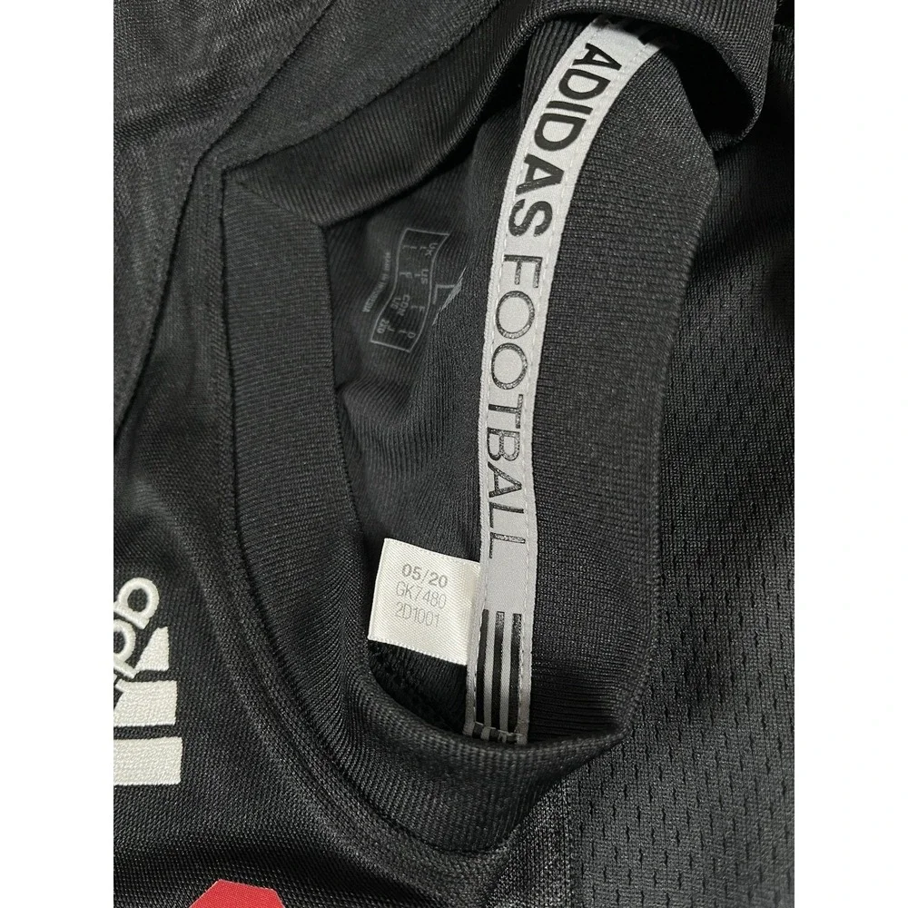 Adidas Nebraska Cornhuskers #20 Black Stitched Football Jersey‎ Sz L Skull Bones